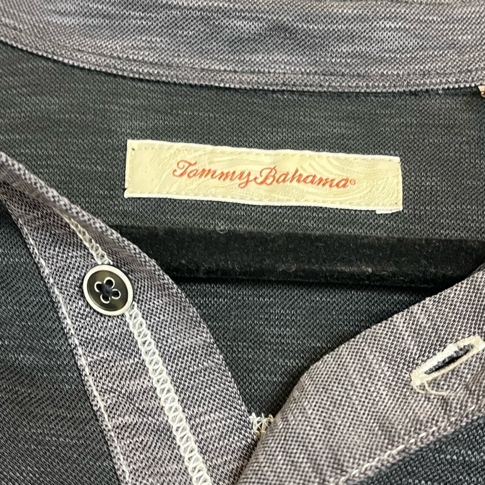 Tommy Bahama Black Polo Shirt - Picture 3 of 5